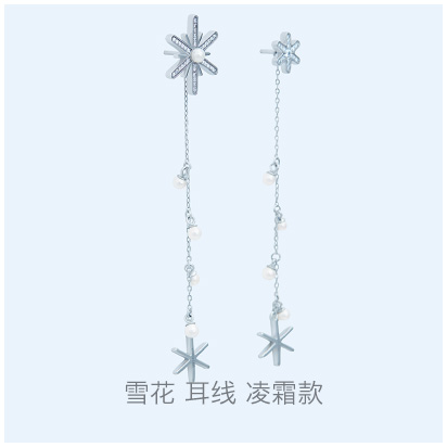 Snowflake-frostwork-earring