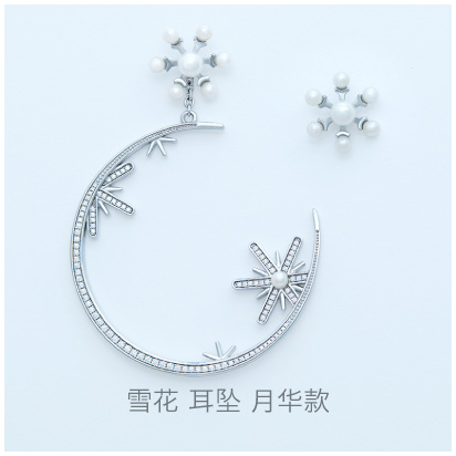 Snowflake-moonshine-earring